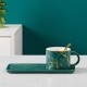 Contemporary Minimalist Marbled Coffee Cup for Stylish Afternoon Tea Snacking