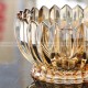 European Elegance: Modern Luxury Crystal Glass Candy Jar with Fruit Plate