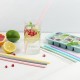 Food Grade Recyclable Silicone Straw Set Collapsible Drinking Tool