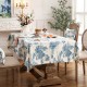 Lucerne Tablecloth Blue and Off-white Light Luxury Dining Table Mat Spun Line Table Cover