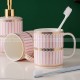 Home Ceramic Nordic Mouthwash Cup Couple Modern Multi-functional Mug