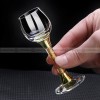 Gold Foil Wine Glass Wine Dispenser Small Goblet Cup Holder Win Set