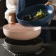 Creative Tableware Ceramic Round Bowl Big Soup Bowl Colors Deep Plate 10"