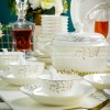 Pure Love Set Hand-made Tableware Set Ceramic Dinnerware Set 48 Pcs