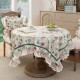 Suzdar Tablecloth Lace Stitching Edge Table Cover Waterproof Cloth