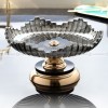 Euro Elegance: Glass Serving Bowl for Luxurious Living Room Decor