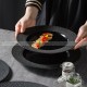 Mocaa Stone Series Black Dinner Plates Ceramic Dinnerware Plates