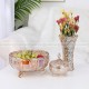 Crystal Elegance: Glass Decor Set for Coffee Tables - Plate, Jar, Vase, Fruit Bowl