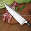 Stainless Steel 8'' Chef's Knife with Japanese-Inspired Design and Ergonomic Wooden Handle