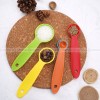 ColorSplash Culinary Measure Set: 5-Piece Multifunctional Plastic Measuring Spoons