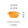 Ceramic Binaural Baking Platter Macaron Microwave Oven Baking Bowl