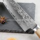 Hammer Grain 8-Inch Steel Knife Log Handle Multi-purpose Cooking Knife