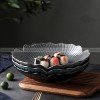 Lotus Leaf Ceramic Tableware Lace Bowl 10 Inches Flower Bowl