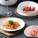 Nordic Morandi Matte Dinnerware Pink/White/Grey Ceramic Tableware Set