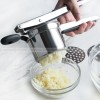 Silicone Handle Potato Puree Press with 3 Filter Holes - Mashed Potato Maker