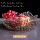 Glassy Elegance: European-Style Minimalist Glass Fruit Bowl, Candy, and Snack Plate