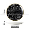 Nordic Minimalist Charm: Modern Round Ceramic Plate Set of 2 (8" and 10")