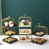 Beaded Top Decoration Candy Storage Plate: Elegant Display Stand for Refreshments, Desserts, and Pastries