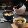 Ceramic Matte Bowl Household Fresh Deep Bowl Colors Noodle Bowl 8"