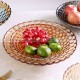 Contemporary Glass Fruit Pot: A Stylish Living Room Accent for Snacks and Candy