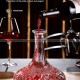 뚜껑이 있는 와인 디켄터 평평한 바닥 디켄터 크리스탈 유리 와인 용기