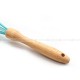 Wooden Handle Silicone Egg Whisk – Hand Blender Coil Milk Frother