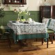 Jungle White Tiger Tablecloth Pastoral Cotton And Linen Table Cloth