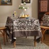 Kozwald Tablecloth Simple Modern Linen Waterproof Brown Table Clothes