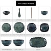 Kiln Under glazed Ceramic Tableware Creative Lotus Leaf Tableware Set