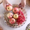 Glassy Delight: Thickened Glass Fruit Plate and Bowl for Elegant Serving