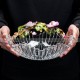 European Elegance: Crystal Glass Serving Bowl for Fruits, Candy, and More