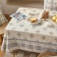 Kashaa Tablecloth Nordic Style Simple Cotton And Linen Table Cover Khaki
