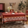 Janissa Tablecloth Velvet Cover Red New Year Decorative Table Cloth