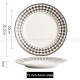 Weiss Series Straw Hat Dish Restaurant Dinnerware Shallow Plate