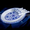 Star Of Exquisite Ceramic Utensil Blue And White Dinnerware Set 60 Pcs