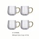 Wheat Ears Cup Heat Resistant Glass Mugs Set Glass Pitcher & Tumbler