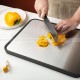 Stainless Steel Double Sided Cutting Board Kitchen Chopping Board