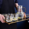 Thermal Elegance: Heat-Resistant Glass Mugs Set with Pitcher and Cups