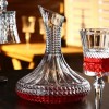 Crystal Glass Oblique Decanter Red Wine Dispenser Wine Aerator 1800ml