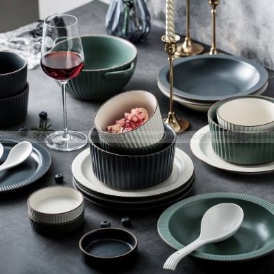 Ceramic Dinnerware Modern Minimalist Tableware Porcelain Bowls Plates Ceramic Dinnerware Modern Minimalist Tableware Porcelain Bowls Plates