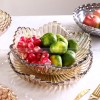 Glassy Elegance: European-Style Minimalist Glass Fruit Bowl, Candy, and Snack Plate