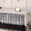 Neumann White Lace Piano Cover Hollow Out Embroidery Dust Cover Bench Cover