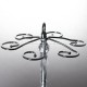 Steel And Glass Rack Wine Glass Cup Holder Goblet Holder For 6 Cups
