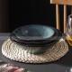 Kiln Glazed Ceramic Tableware  Hat Shape Bowl Green Bowl Rice Bowl