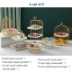 Restaurant Hotel Cake Dessert Table Set Ceramic Tray 1-3 Tiers Display Rack