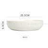 Creative Tableware Ceramic Round Bowl Big Soup Bowl Colors Deep Plate 10"