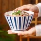 Artisan Elegance: Japanese Style Ceramic Dinnerware Hat Shape Rice Bowl - 5''