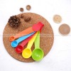 ColorSplash Culinary Measure Set: 5-Piece Multifunctional Plastic Measuring Spoons