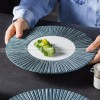 Carll Solar Series Dinnerware Collection Ceramic Blue/White Plate