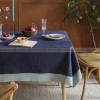 Combe Tablecloth Pastoral Solid Color Cotton Linen Table Clothes